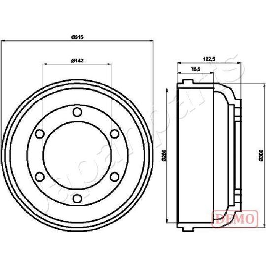 TA-0317C - Brake Drum 