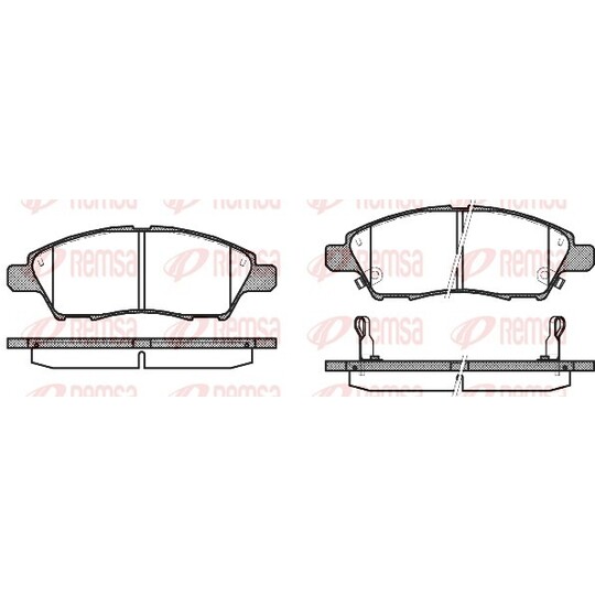 1210.02 - Brake Pad Set, disc brake 