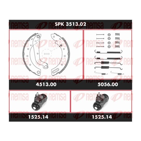 SPK 3513.02 - Bromssats, trumbroms 