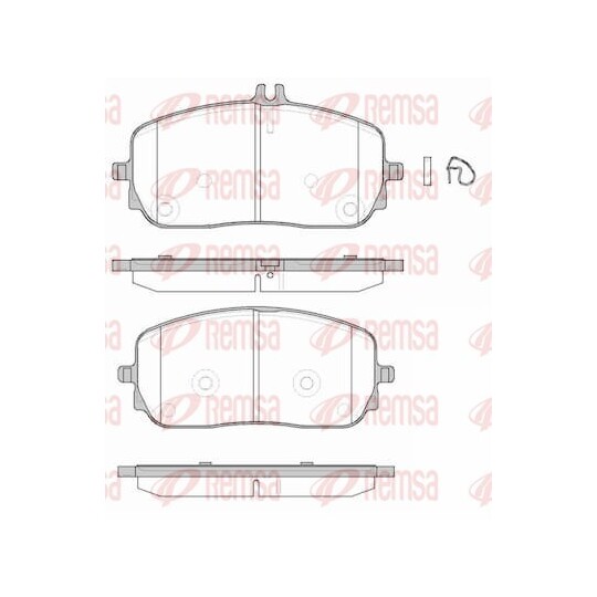 1826.00 - Brake Pad Set, disc brake 