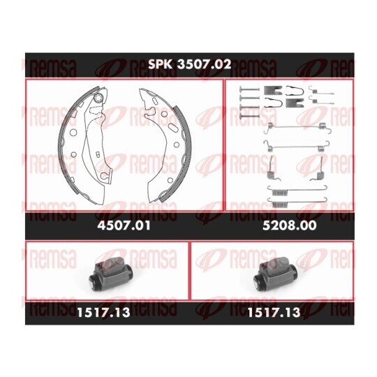 SPK 3507.02 - Brake Kit, drum brake 