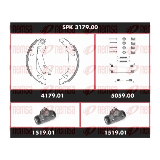 SPK 3179.00 - Brake Kit, drum brake 