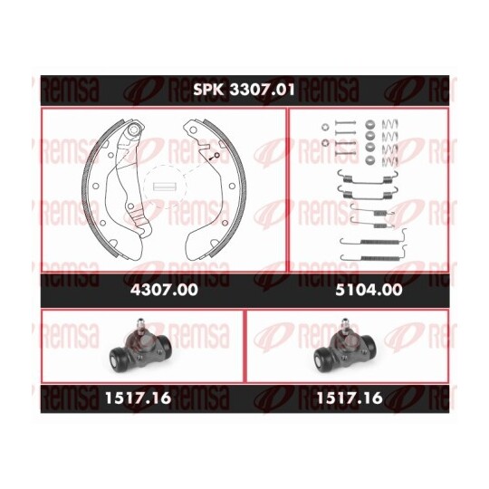 SPK 3307.01 - Bromssats, trumbroms 