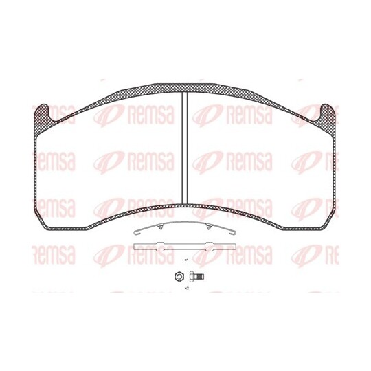 JCA 1072.00 - Brake Pad Set, disc brake 