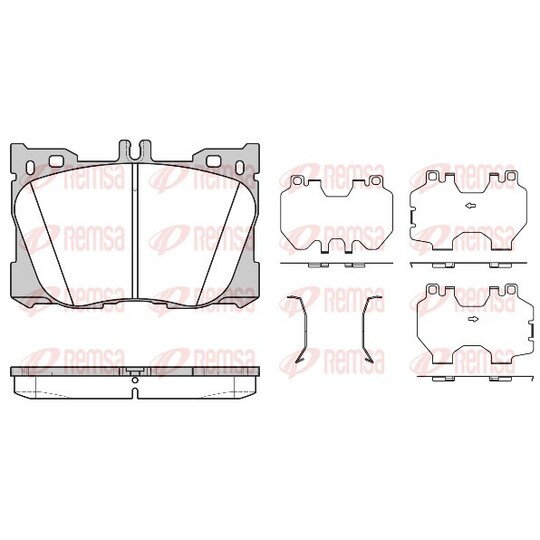 1705.00 - Brake Pad Set, disc brake 