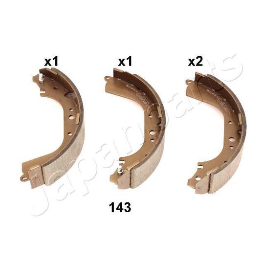 GF-143AF - Brake Shoe Set 