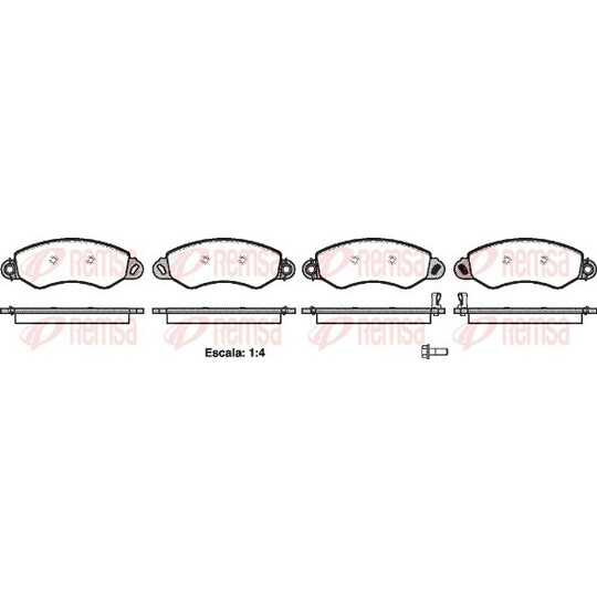 1255.02 - Brake Pad Set, disc brake 