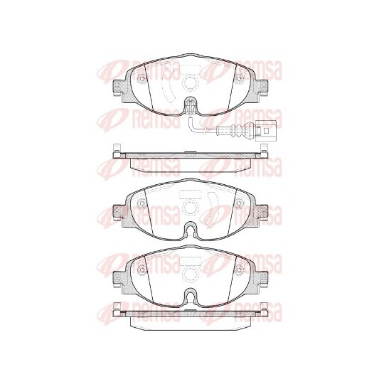 1515.01 - Brake Pad Set, disc brake 