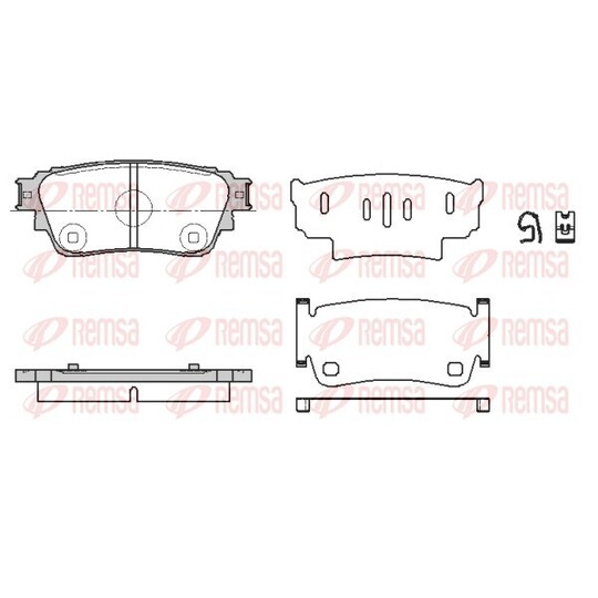 1861.00 - Brake Pad Set, disc brake 