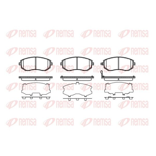 0951.11 - Brake Pad Set, disc brake 