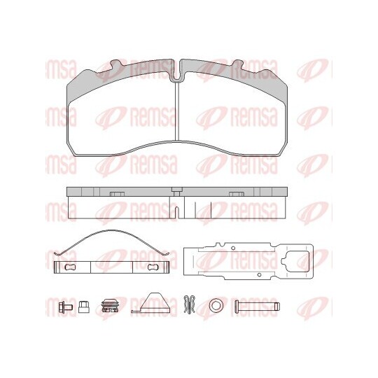 JCA 1846.80 - Brake Pad Set, disc brake 