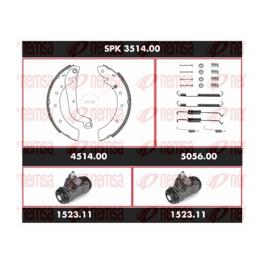 SPK 3514.00 - Bromssats, trumbroms 