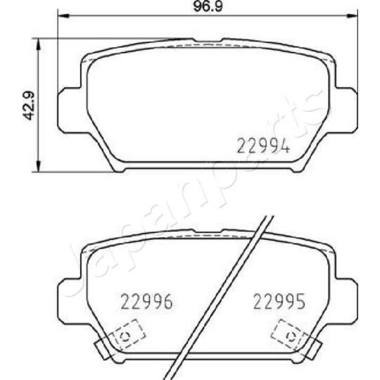 PP-516AF - Brake Pad Set, disc brake 