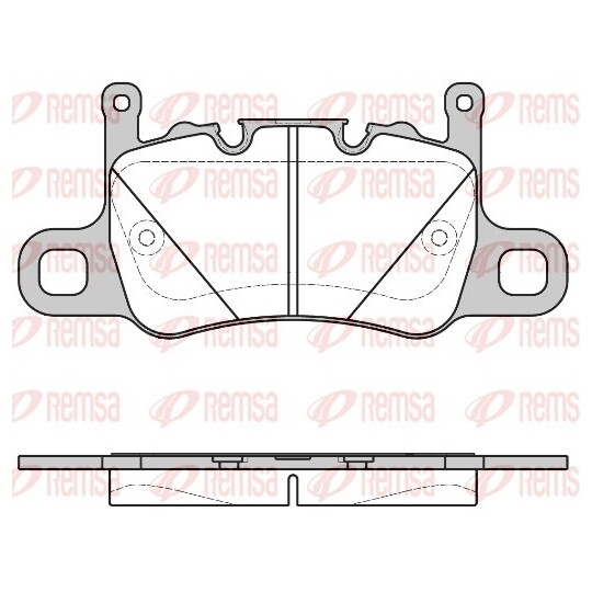 1598.00 - Brake Pad Set, disc brake 