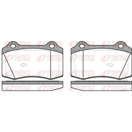 0434.55 - Brake Pad Set, disc brake 