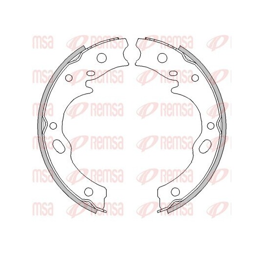 4277.01 - Brake Shoe, parking brake 