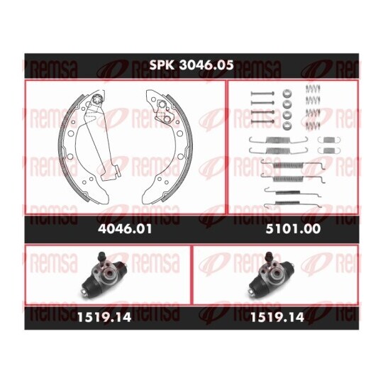 SPK 3046.05 - Bromssats, trumbroms 