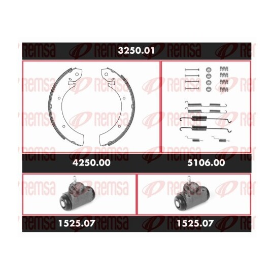 3250.01 - Bromssats, trumbroms 