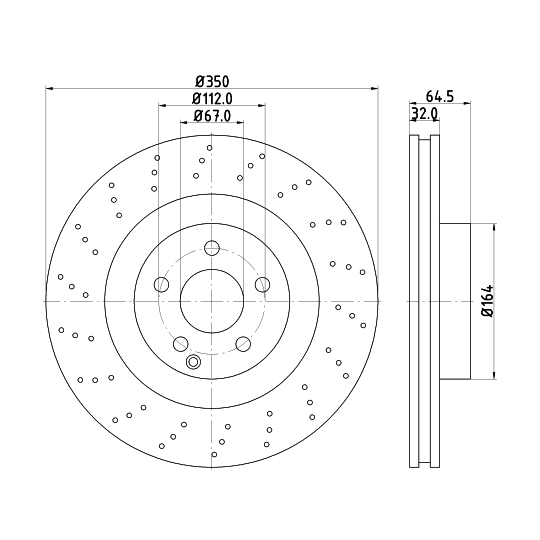 8DD 355 115-401 - Bromsskiva 