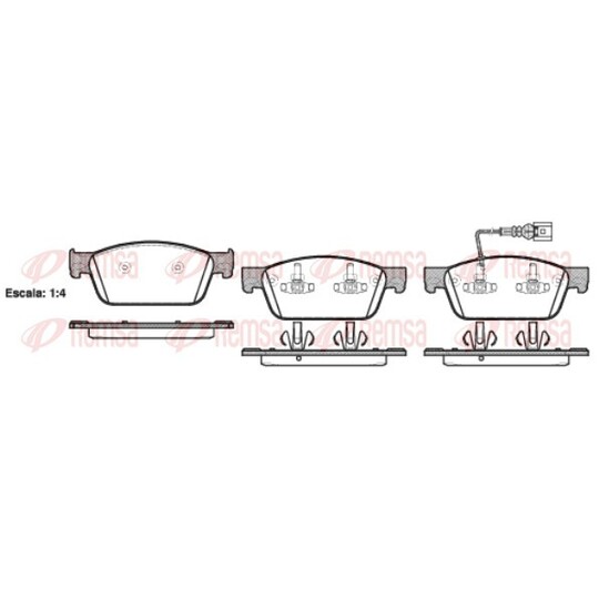 1440.01 - Brake Pad Set, disc brake 