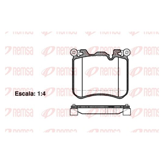 1413.00 - Brake Pad Set, disc brake 