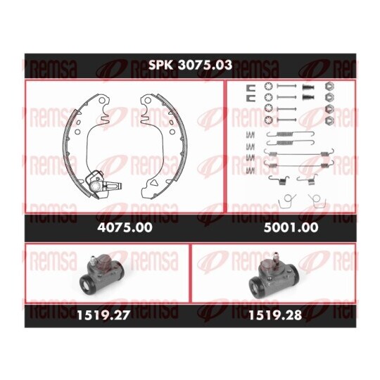 SPK 3075.03 - Brake Kit, drum brake 