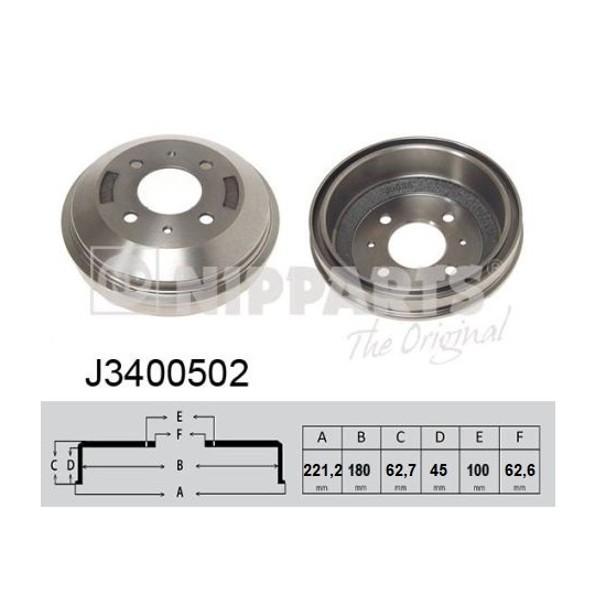 J3400502 - Brake Drum 