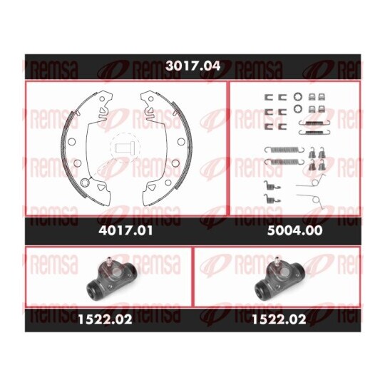 3017.04 - Brake Kit, drum brake 