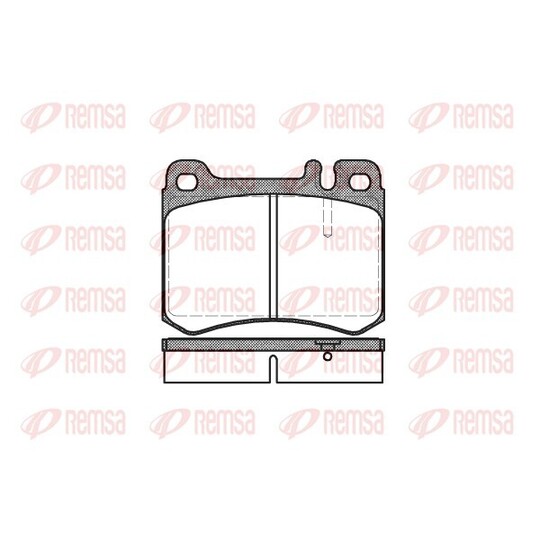 0260.00 - Brake Pad Set, disc brake 