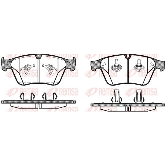 1371.00 - Brake Pad Set, disc brake 