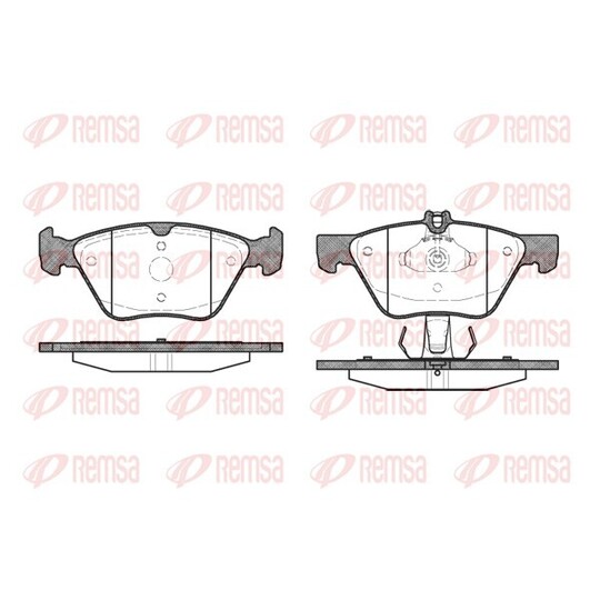0601.30 - Bromsbeläggssats, skivbroms 