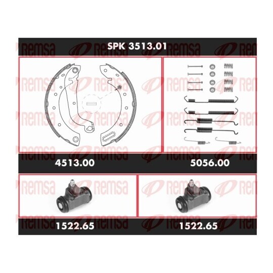 SPK 3513.01 - Bromssats, trumbroms 