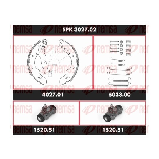 SPK 3027.02 - Bromssats, trumbroms 