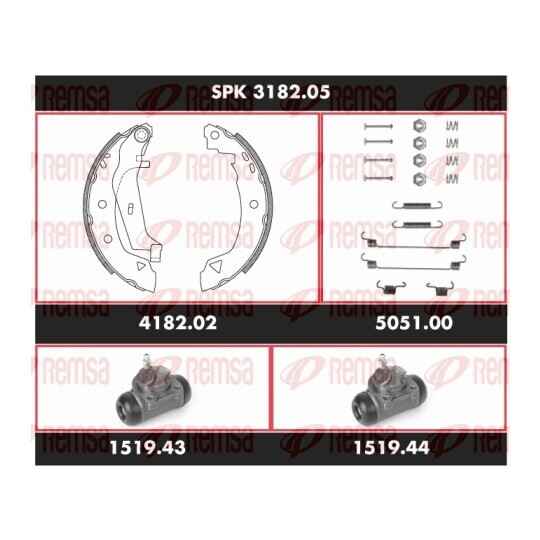 SPK 3182.05 - Brake Kit, drum brake 