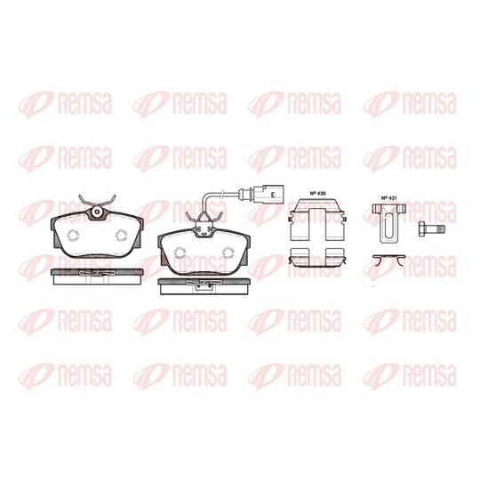 0767.12 - Brake Pad Set, disc brake 