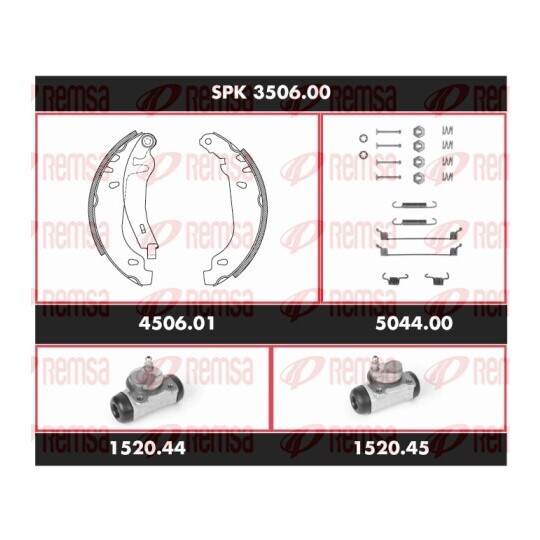 SPK 3506.00 - Brake Kit, drum brake 