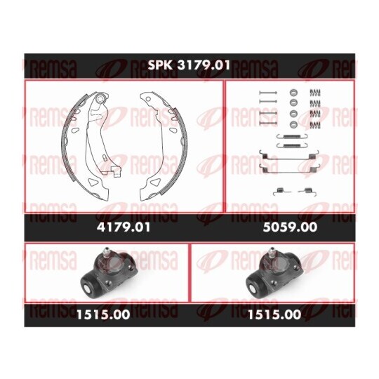 SPK 3179.01 - Brake Kit, drum brake 