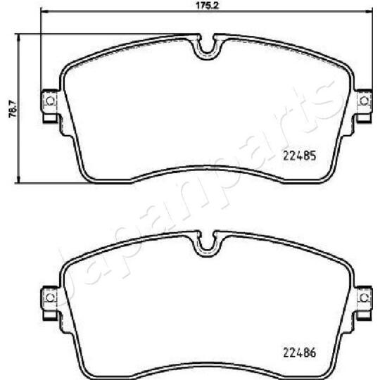 PA-L14AF - Brake Pad Set, disc brake 