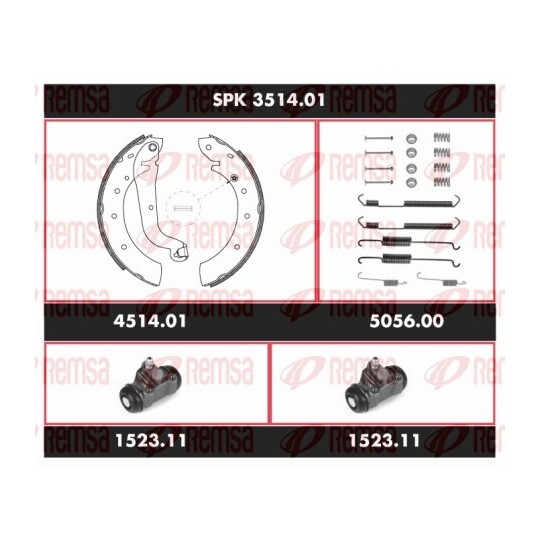 SPK 3514.01 - Brake Kit, drum brake 