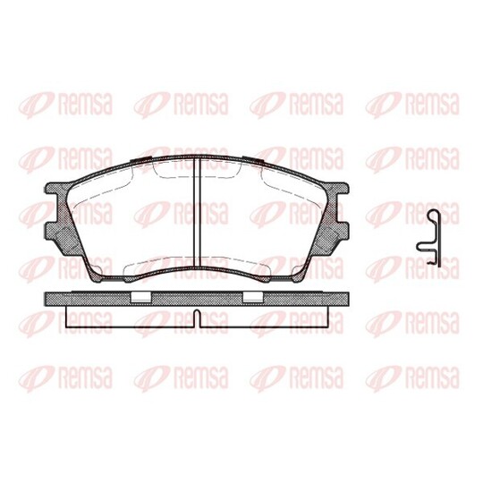 0491.00 - Brake Pad Set, disc brake 