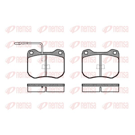 0001.02 - Brake Pad Set, disc brake 