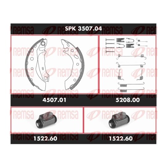 SPK 3507.04 - Bromssats, trumbroms 