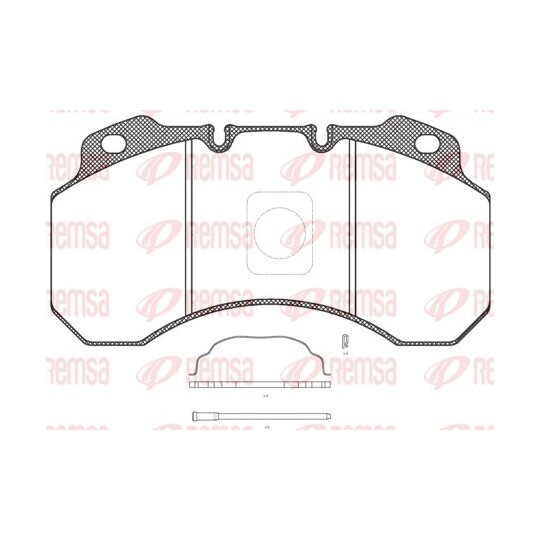 JCA 680.30 - Brake Pad Set, disc brake 