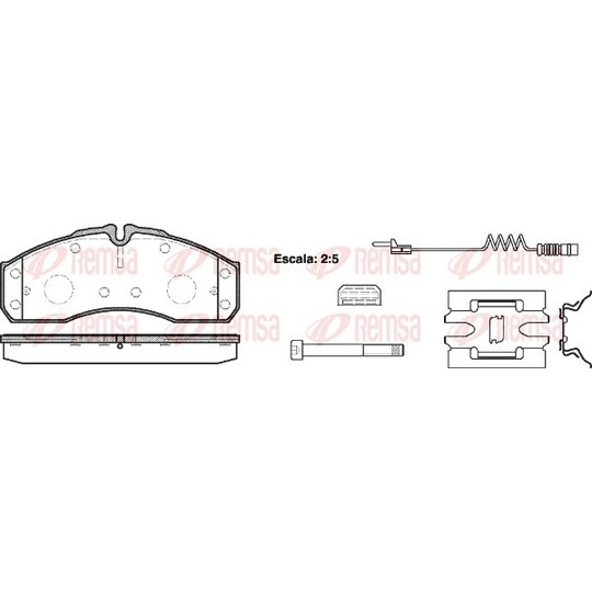 0651.22 - Brake Pad Set, disc brake 