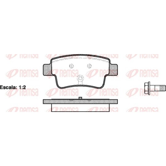 1198.00 - Brake Pad Set, disc brake 