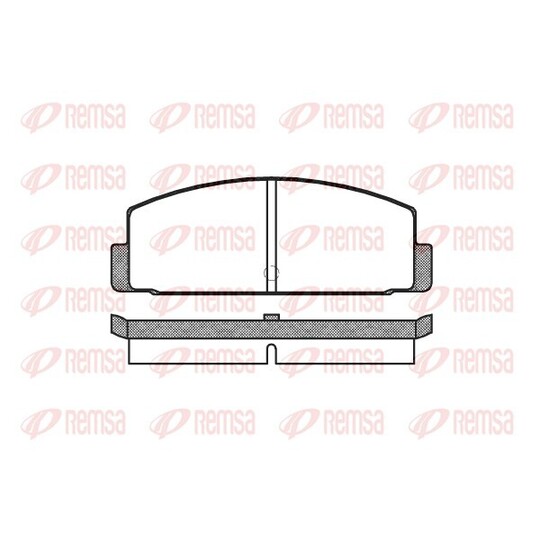 0100.00 - Brake Pad Set, disc brake 