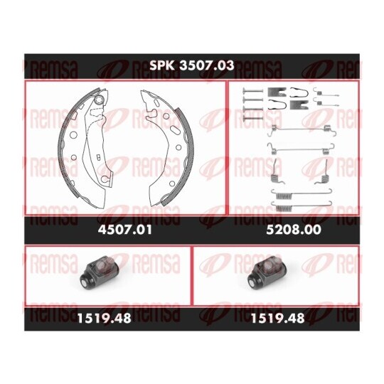 SPK 3507.03 - Bromssats, trumbroms 