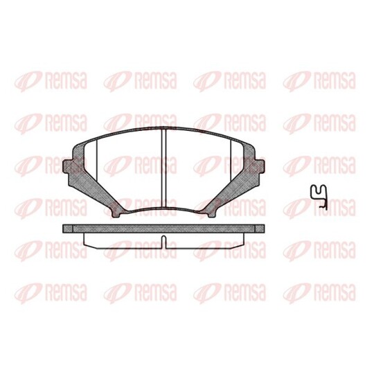 1080.01 - Brake Pad Set, disc brake 