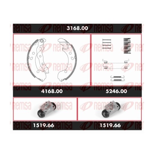 3168.00 - Brake Kit, drum brake 