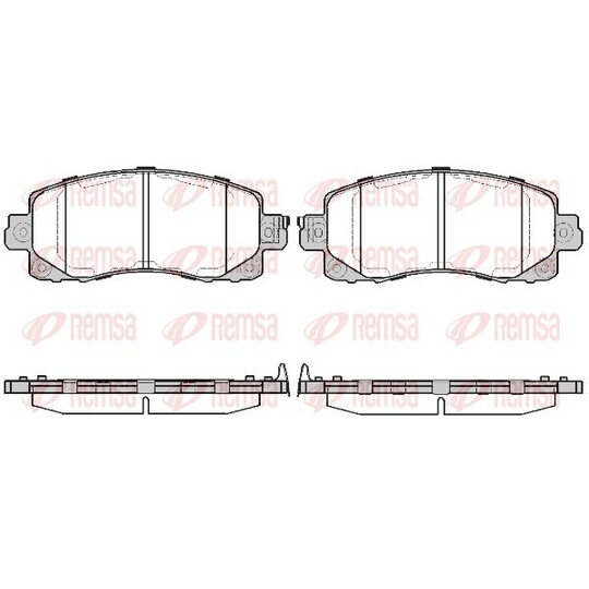 1741.04 - Brake Pad Set, disc brake 